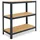 shelfplaza HOME 100x23x30 cm Schwerlastregal in anthrazit mit 3 Böden und 175 kg Traglast pro Boden