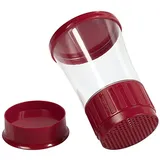 Gsd Puderzuckermühle 14 cm rot unbefüllt