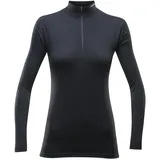 Devold Breeze Merino 150 Halbreißverschluss-langarm-t-shirt Schwarz XS