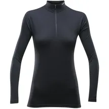 Devold Breeze Merino 150 Halbreißverschluss-langarm-t-shirt Schwarz XS