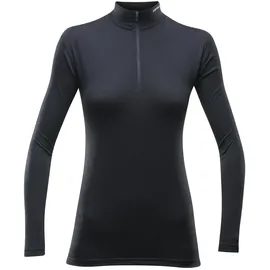 Devold Breeze Merino 150 Halbreißverschluss-langarm-t-shirt Schwarz XS