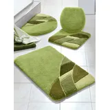 Badematte HAGEMANN Gr. 6, grün, WC-Deckelbezug (47cm x 50cm), 1 Stk., Badematten, Badematte