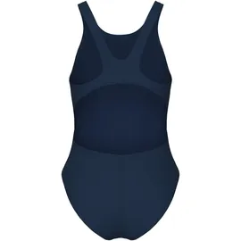 Arena Mädchen Girl's Team Tech Solid One Piece Swimsuit, Navy-white, 164 EU