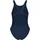 Arena Mädchen Girl's Team Tech Solid One Piece Swimsuit, Navy-white, 164 EU