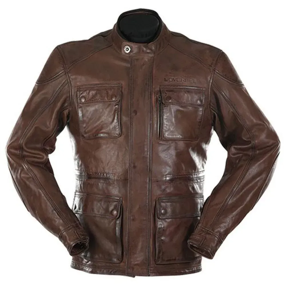 Overlap Maverick Jacke - Brown - M