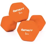Athlyt Neoprene Dip Dumbbell 2 x 5 kg orange