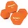 Athlyt Neoprene Dip Dumbbell 2 x 5 kg orange
