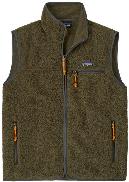 Patagonia Retro Pile Vest Herren Fleeceweste ärmellos grün M