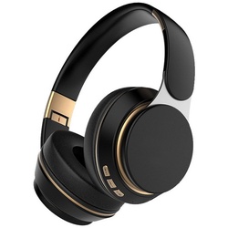 Diida Kabellose Kopfhörer,Sport-Kopfhörer,Bluetooth,Kabelgebundene Over-Ear-Kopfhörer (Einziehbar und faltbar, Stereo-Ton) schwarz
