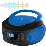 Cyberlux Tragbarer CD-Player Kinder Radio Blau