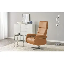 Wohnwert Relaxsessel Mira Leder 81 x 119 x 93 cm Braun mit Relax-Funktion