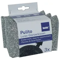 Kela Sparkle Schwämme Pulito 3tlg Polyester Silber,