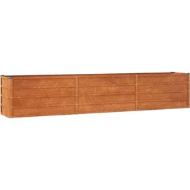 vidaXL Hochbeet Rostig 240 x 40 x 45 cm Cortenstahl
