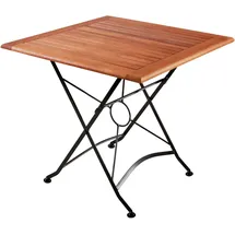 Garden Pleasure Gartentisch WIEN 80 x 80 x 74 cm Braun