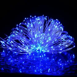vidaXL Micro-LED-Lichterkette 40 m 400 LED Blau 8 Funktionen