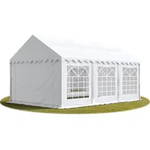 TOOLPORT Partyzelt 3 x 6 m weiß inkl. Seitenteile (4762)