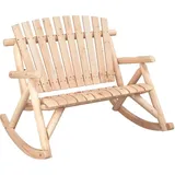vidaXL Garten-Schaukelbank 123 x 96 x 102 cm Beige
