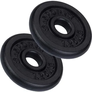 ScSPORTS ScSPORTS® Hantelscheiben Set Ø 30mm Gusseisen Gewichtsscheiben Gewichte