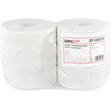 SemyTop Jumbo Toilettenpapier 6 Rollen, 2-lagig, Recycling, geprägt, rec. weiß, Ø25cm