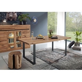 MASSIVMOEBEL24.DE Esstisch Wild-/Zerreiche 180x90x76 geölt MONTREUX #114 - Braun