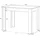 Dmora Lowell 109 x 78 x 67 cm weiß/eiche