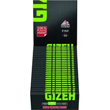 Gizeh Fine Papers – Dünne Blättchen zum Selbstdrehen – Blättchen mit Cut Corners - 25er Pack á 50 Premium Paper (18.5 g/m2)