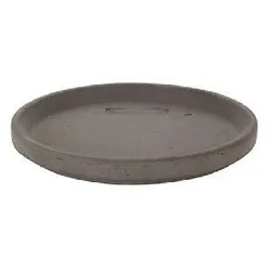 Ton-Untersetzer, innen imprägniert, Durchmesser 18cm, braun