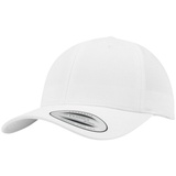 Flexfit Curved Classic Snapback Cap, Weiß