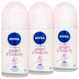 NIVEA Pearl & Beauty Deo Roll-on 3 x 50 ml