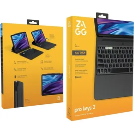 ZAGG KB Pro Keys 2 für iPad Air 13 (M2, 2024) Schwarz