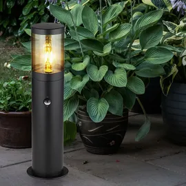 GLOBO RGB LED Stehleuchte, Bewegungsmelder App-/Sprachsteuerung - schwarz