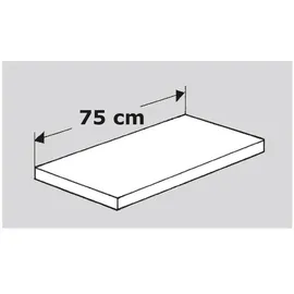 Kerkmann Fachboden für Stahlregal »Stora 100« 30 cm tief schwarz, 75x30 cm