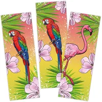 Limonia 12 Lesezeichen Papier Flamingo Set Mitgebsel Mitbringsel Gastgeschenk Dank Giveaways zum Kindergeburtstag Fest Event Motto-Party Feier für Teens Mädchen Jungen Kindergarten Schule