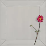 invitta kleine Tischdecke Mitteldecke Classic Elegance Grau 50x50 cm, Uni Glatt Elegant mit 5 cm Kuvertsaum Fleckabweisend mit Lotuseffekt 100% Polyester, O5 H200 3267
