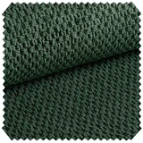 novely® Stoff DUBAI Polsterstoff Gestrickt Wasserabweisend, Schmutzabweisend, Langlebig, Hochwertig, Kuschelweich, Meterware, 1lfm grün