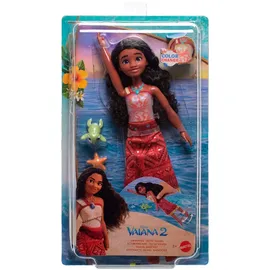 Mattel Disney Vaiana 2 Schwimmende Tautai Vaiana-Modepuppe (JFF09)