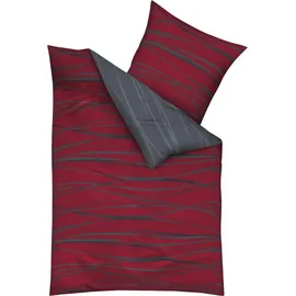 KAEPPEL Motion Mako-Satin rubin 155 x 220 cm + 80 x 80 cm