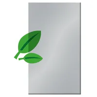 BM Massivholz Sichtschutzelement 120 x 120 cm grau Glas 2 St.