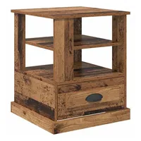 VidaXL Nachttisch mit Schubladen Altholz 50 x 50 x