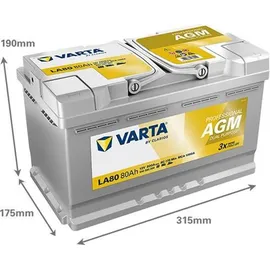 Varta LA80 AGM 80Ah 12V