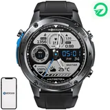 Zeblaze Stratos 2 Ultra BT 0 mm Kunststoffgehäuse Schwarz Sportarmband Schwarz One Size