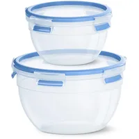 Emsa Frischhaltedose rund blau 2,6 l 2-tlg.