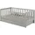 Vipack Kinderbett Juniorbett 70 x 140 cm Kiefer massiv hellgrau lackiert grau