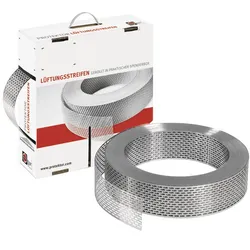OSMO Fassade ZUB Alu Lüftungsstreifen 0,6mm *Rolle/60 m* Rechtecklochung VE 1 Stk.