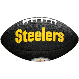 Wilson Unisex-Youth MINI NFL TEAM SOFT TOUCH FB BL PT American Football, Black, Pittsburgh Steelers