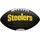 Wilson Unisex-Youth MINI NFL TEAM SOFT TOUCH FB BL PT American Football, Black, Pittsburgh Steelers
