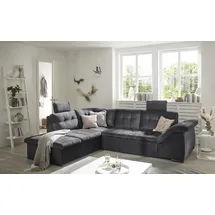 ed exciting design Ecksofa »Estrella L-Form«, mit Bettfunktion, Bettkasten, Armteilverstellung & Kopfstützen