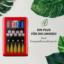 Klarstein PopLife 70 Getränkekühlschrank (70 l, 690 mm hoch, Rot)