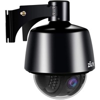 ZILNK Rostfreier Stahl PTZ IP Kamera 5MP Dome WLAN Outdoor, 1920P Super HD Überwachungskamera Aussen Videoüberwachung, 5-facher Optischer Zoom, Nachtsicht, Bewegungsalarm, 64G SD-Kartenunterstützung