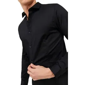 JACK & JONES Prparma Langarmhemd Black L
